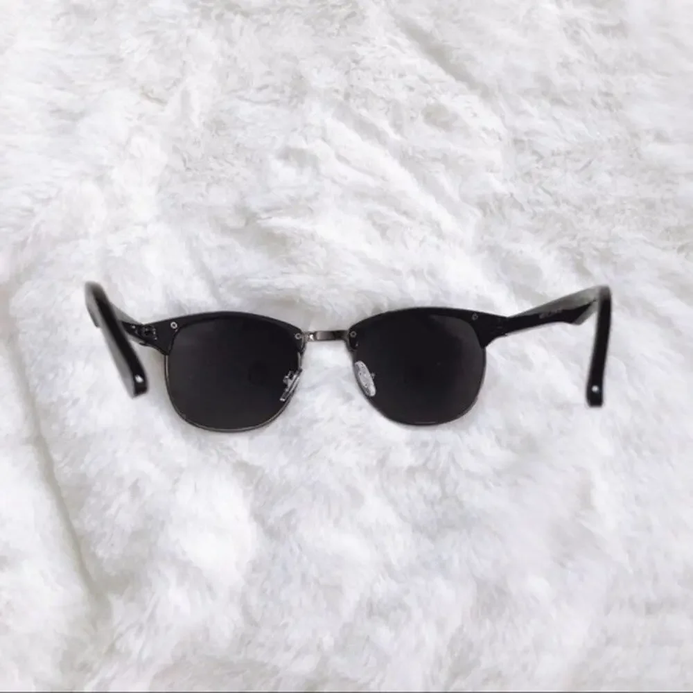 Harris Black Horn Rimmed Sunglasses